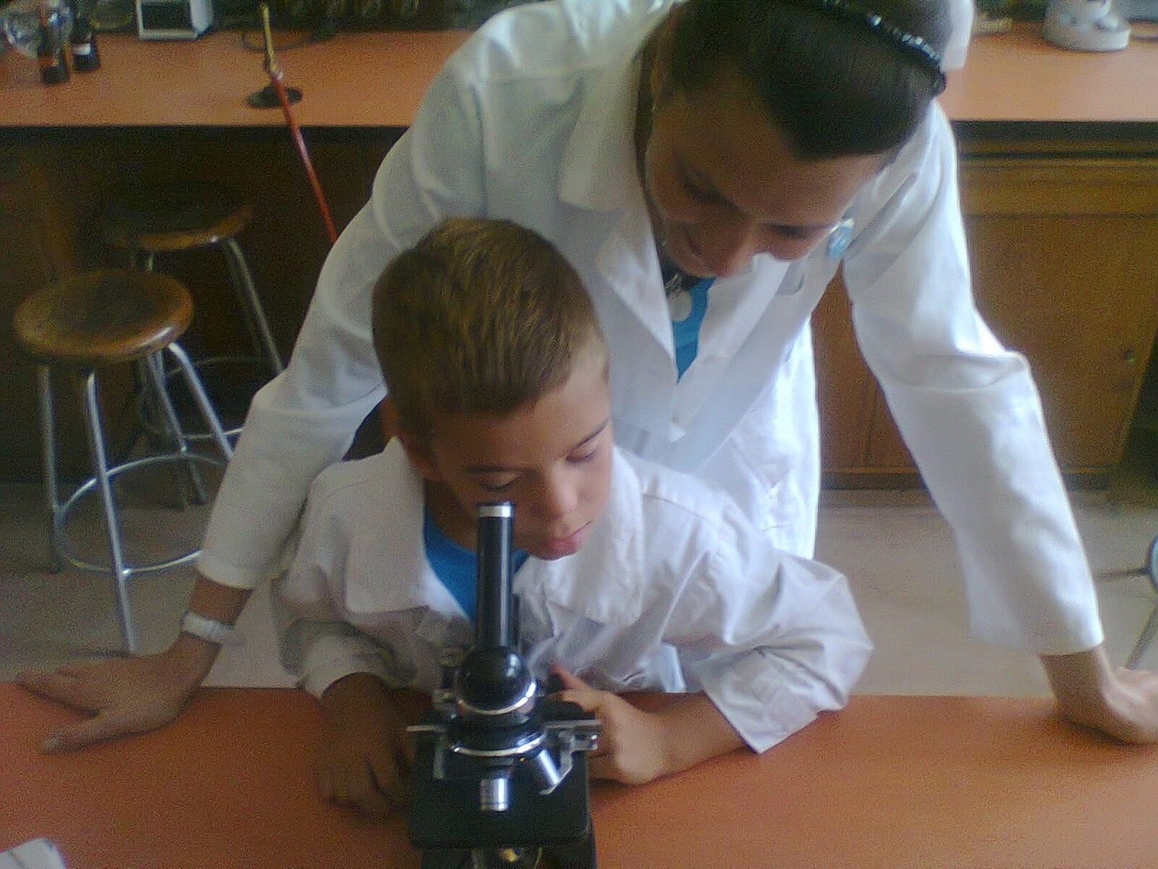 Scientist and mother — captured in one frame